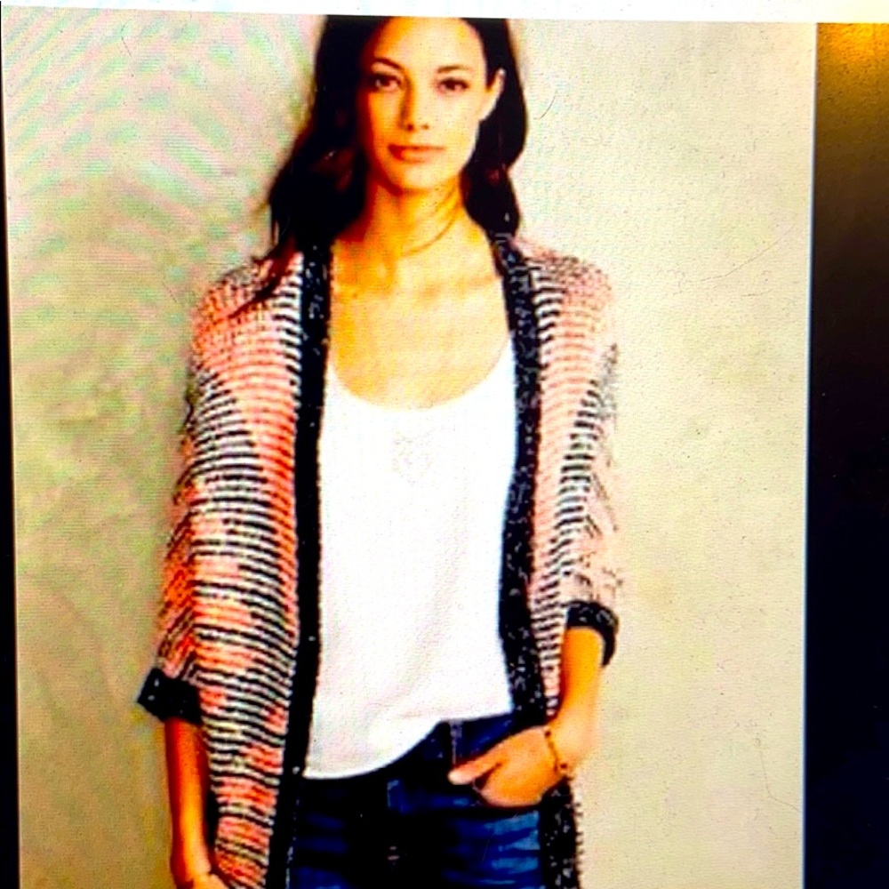 Moth Anthropologie oversized half sleep cardigan